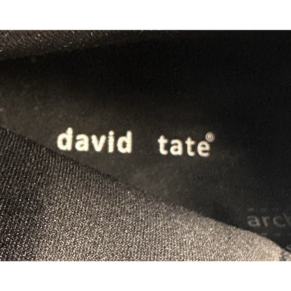 David Tate College Womens Black Leather Oxford Boots Size 8.5WW Extra Wide $220 - Picture 10 of 12